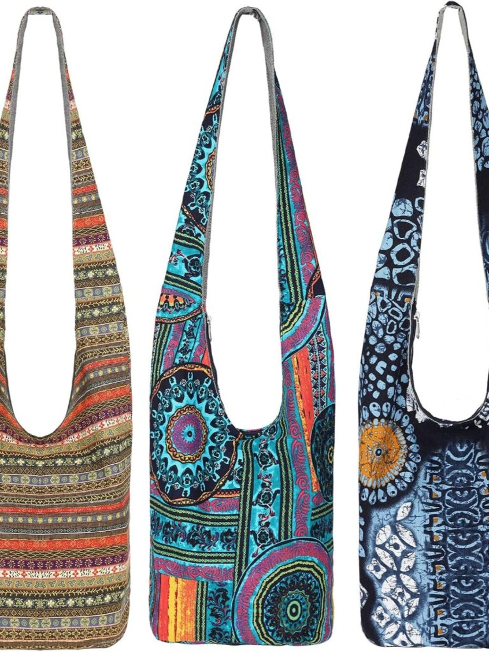 3 Pieces Boho Bags for Crossbody Hippie Handbags Bohemian Bags Ethnic Style Acce
